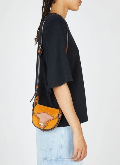 Shop Isabel Marant Women Botsy Suede Mini Shoulder Bag In Brown
