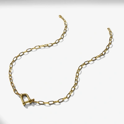 Shop M.m.lafleur The Lyra Necklace In Gold