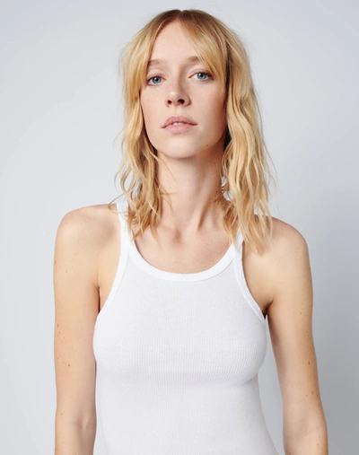 Shop Hanes Ribbed Tank In Xs