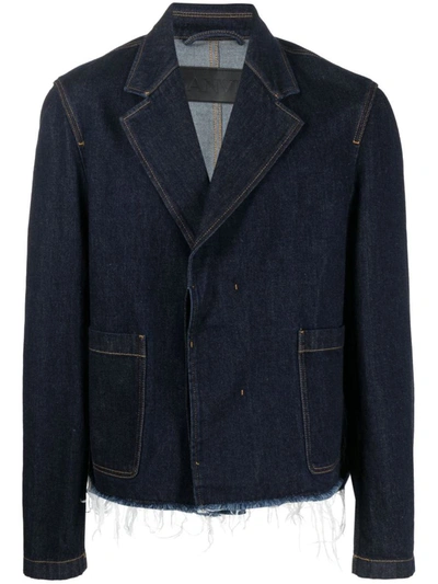 Shop Lanvin Essential Denim Jacket Clothing In Blue