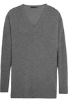 The Row Amherst Long-sleeve Oversized V-neck Sweater