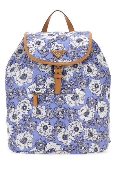 Shop Prada Backpacks In Floral