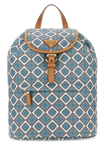 Shop Prada Backpacks In Printed