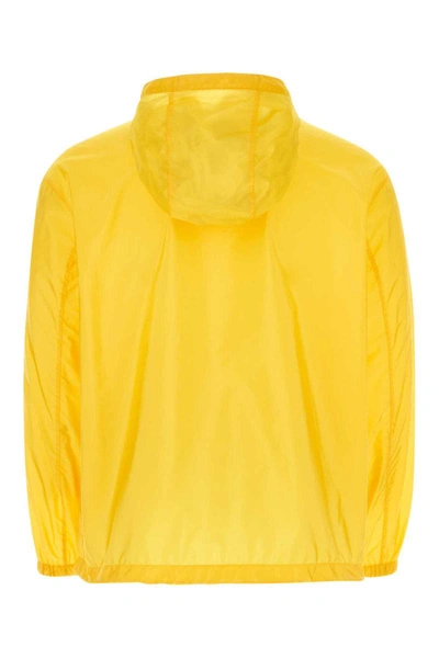 Shop Prada Jackets In Yellow
