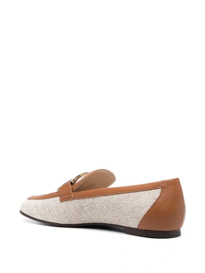 Shop Tod's Loavers Shoes In Nude &amp; Neutrals