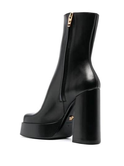 Shop Versace Boots Shoes In Black