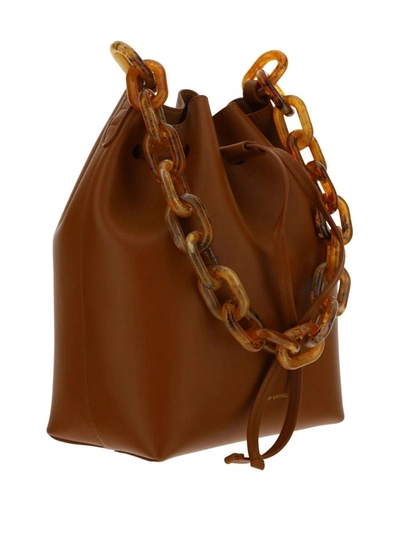 Bucket leather crossbody bag Mansur Gavriel Camel in Leather - 30951429