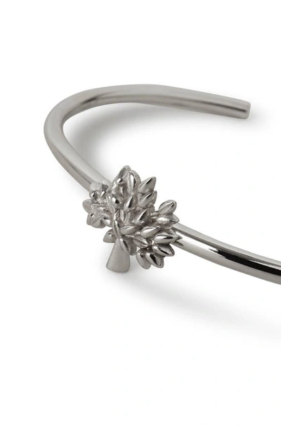 Mulberry Womens Silver Tree-charm Sterling-silver Bangle In Silver