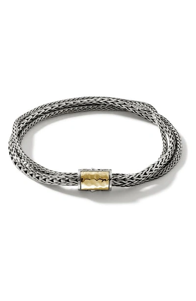 Shop John Hardy Classic Chain Layered Bracelet In Silver