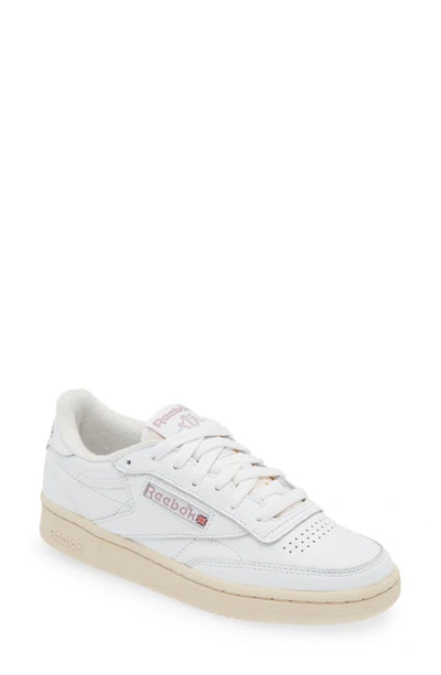 Shop Reebok Club C 85 Vintage Sneaker In White/chalk/lilac