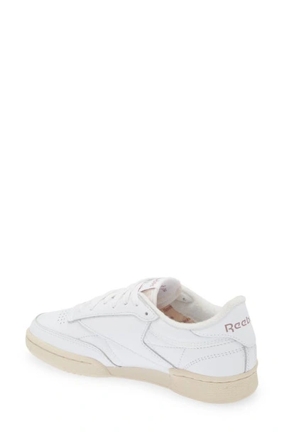 Shop Reebok Club C 85 Vintage Sneaker In White/chalk/lilac