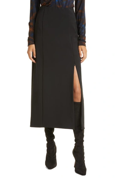 Shop Gestuz Joelle Slit Skirt In Black