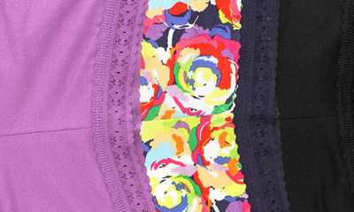 Hanky Panky Dream Assorted 3-pack Boyshorts In Tales Of Purple