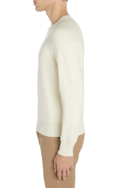 Shop Tom Ford Cotton, Silk & Wool Sweater In Ivory