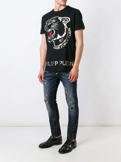Shop Philipp Plein 'crooked' T-shirt