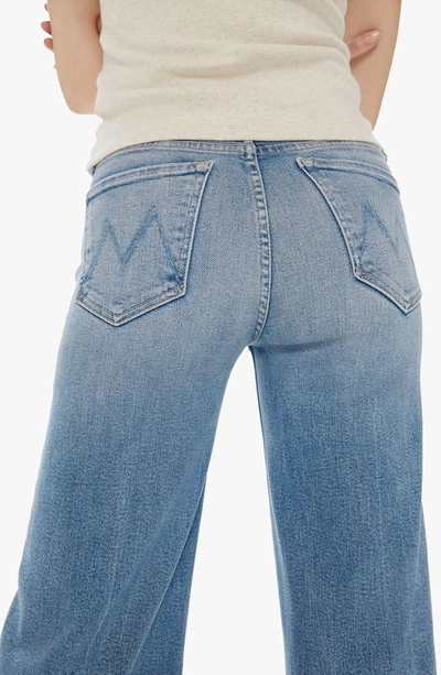 Shop Mother The Roller High Waist Wide Leg Jeans In Lets Trip