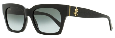 Shop Jimmy Choo Women's Rectangular Sunglasses Jo Ns89o Black Glitter 52mm In Multi