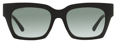 Shop Jimmy Choo Women's Rectangular Sunglasses Jo Ns89o Black Glitter 52mm In Multi