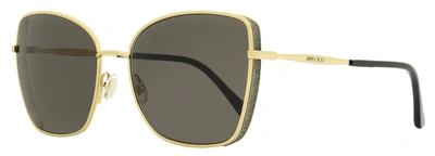 Jimmy Choo Women's Butterfly Sunglasses Alexis 2m2ir Gold/black 59mm In Multi