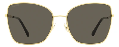 Jimmy Choo Women's Butterfly Sunglasses Alexis 2m2ir Gold/black 59mm In Multi