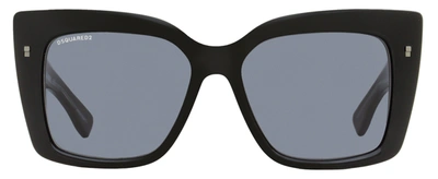 Shop Dsquared2 Women's Refined Sunglasses D20017s 807ir Black 54mm In Multi