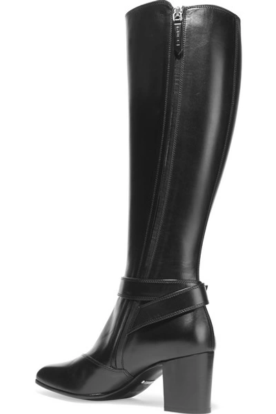 Shop Gucci Dionysus Leather Knee Boots