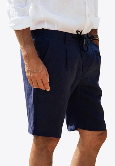 Les Canebiers Cimes Bermuda Shorts In Navy