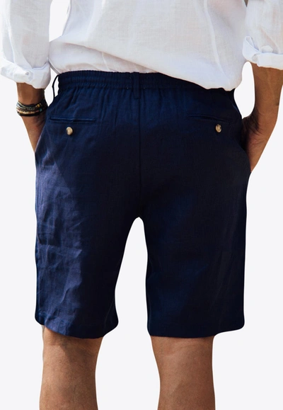 Les Canebiers Cimes Bermuda Shorts In Navy