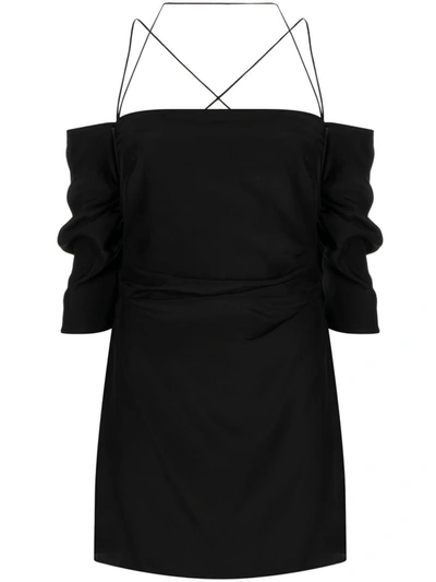 Shop Gauge81 Samaca Mini  Dress In Black