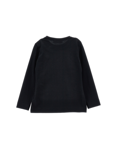 Monnalisa Pink Panther Long-sleeved T-shirt In Black
