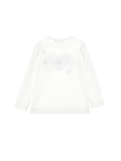 Monnalisa Pink Panther Long-sleeved T-shirt In Cream