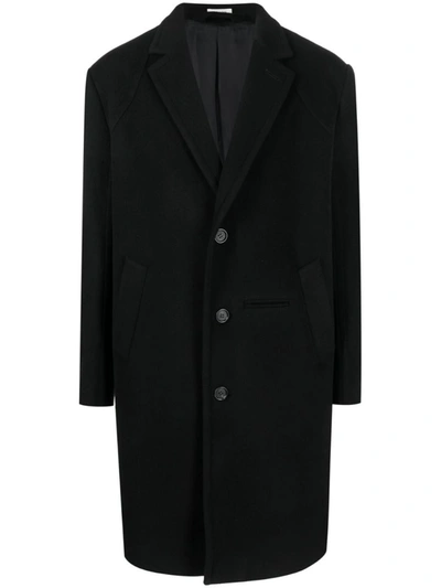 Shop Alexander Mcqueen Raglan Sleeves Coat In Black