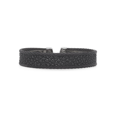 Shop Alor Black Cable & Stingray Mini Cuff