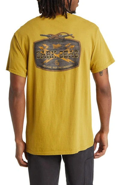 Shop Dark Seas Coastal Rancher Graphic T-shirt In Dried Tobacco