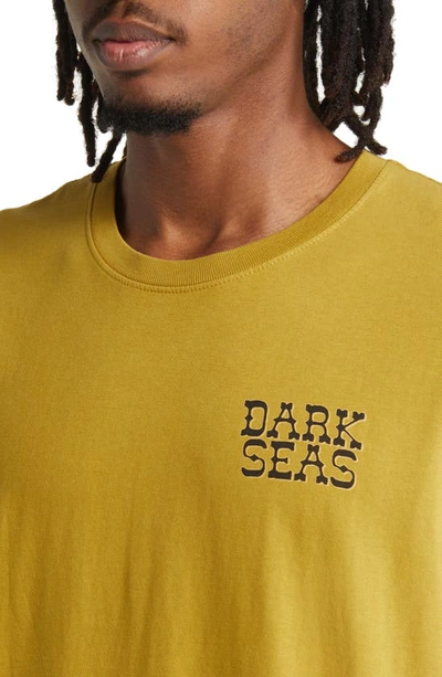 Shop Dark Seas Coastal Rancher Graphic T-shirt In Dried Tobacco