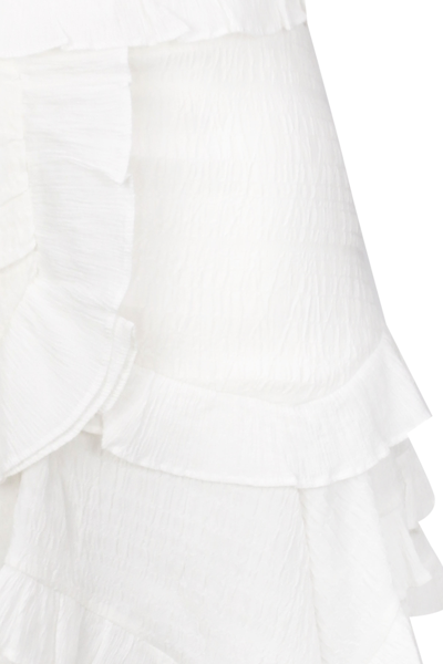 Shop Isabel Marant Synthetic Fibers Skirt In White