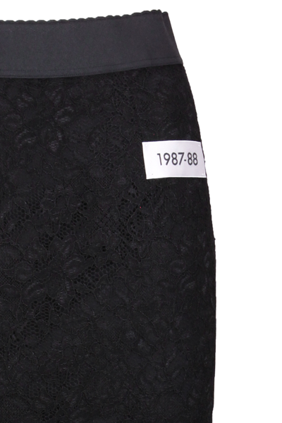 Shop Dolce & Gabbana Synthetic Fibers Skirt In Black