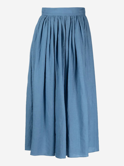 Shop Chloé Eco-friendly Fabric Skirt In Blue