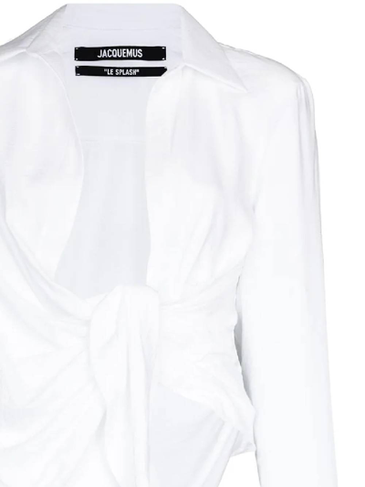 Shop Jacquemus Synthetic Fibers Shirt In White
