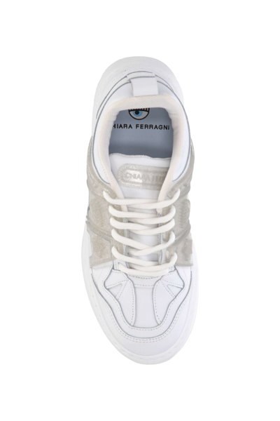 Shop Chiara Ferragni Cotton Sneakers In White