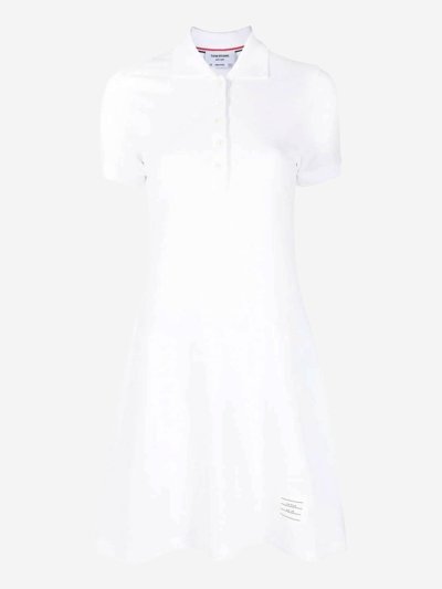 Shop Thom Browne Cotton Dress In White