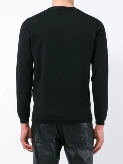 Shop Fendi Pullover Mit Rundhalsausschnitt In Black