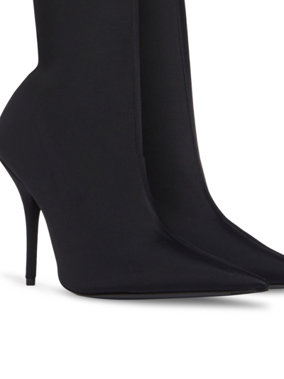 Shop Balenciaga Leather Ankle Boots In Black