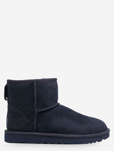 Shop Ugg Leather Ankle Boots In Blue