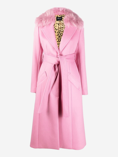 Shop Blumarine Leather Clothing In Pink