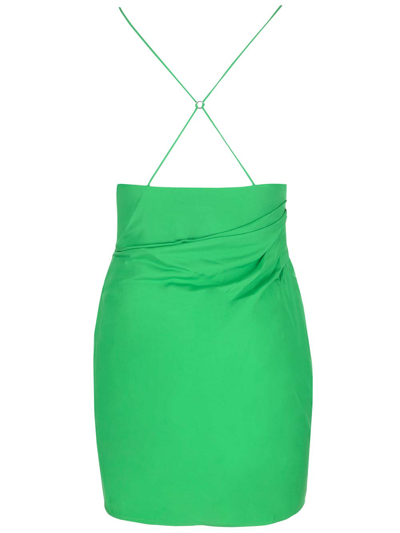 Shop Gauge81 Silk Dress In Green