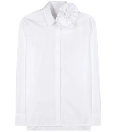 Shop Victoria Victoria Beckham Cotton Shirt In Optic White