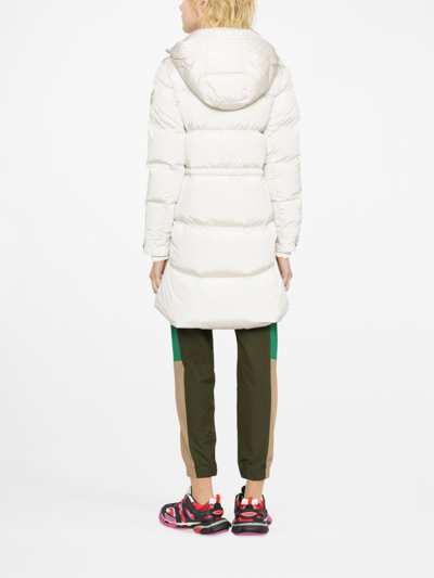 Shop Woolrich Synthetic Fibers Down Jacket In White