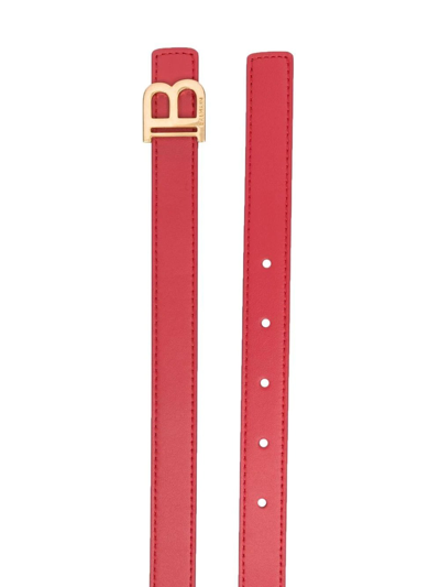 Shop Balmain Belt In Red