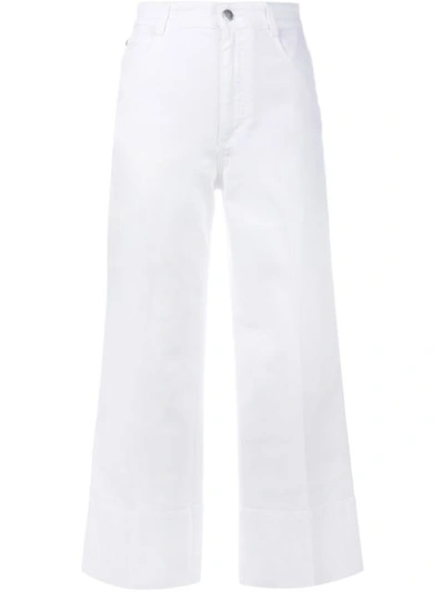 Stella Mccartney High-waist Culotte Jeans, Pure White